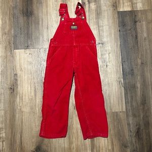 OshKosh - Red Corduroy - Overalls